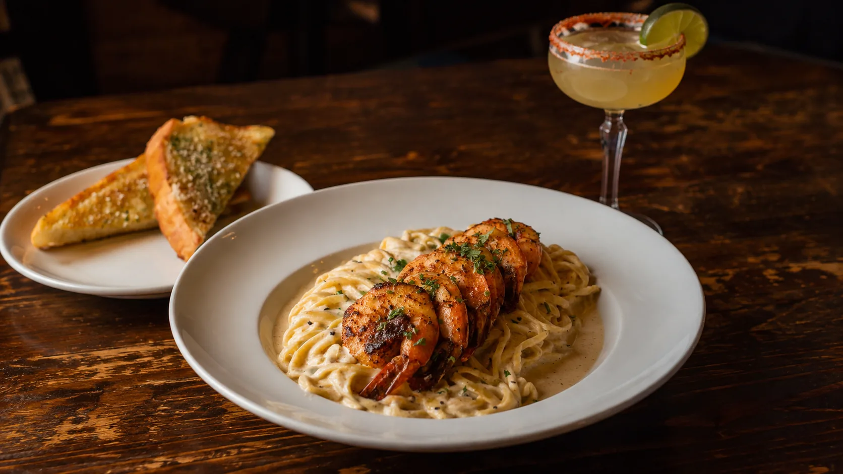 Pasta, margarita, and a good night